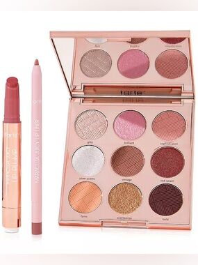 TARTE 3 PIECE BIG SCREEN MUST HAVES PALETTE & LIP SET